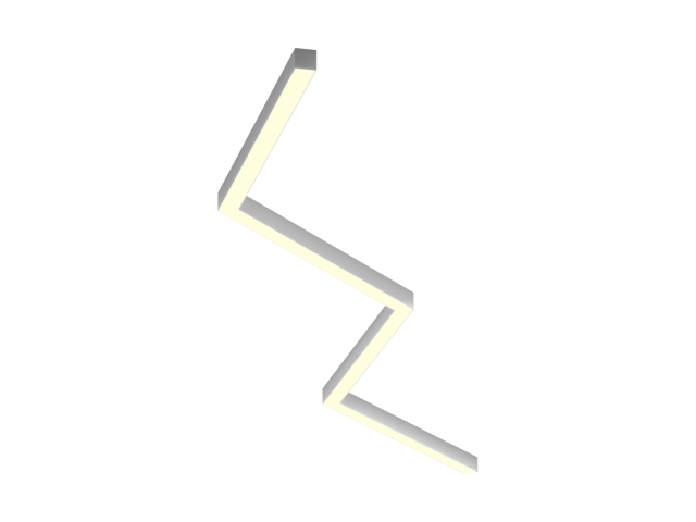 Lamp HOKASU Z S50 (RAL9003/4x877mm-135/LT70 — 3K/72W)