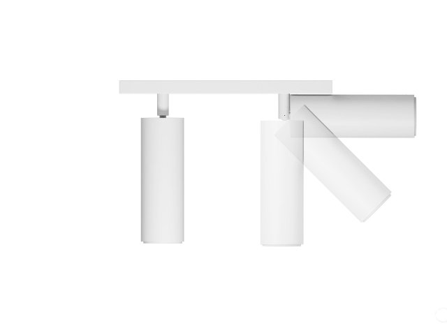 Lamp HOKASU Tube Duo (RAL9003/D55 — 4K/20W/10deg)