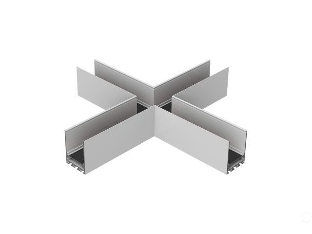 Connecting element HOKASU OneLine (X/RAL9003)