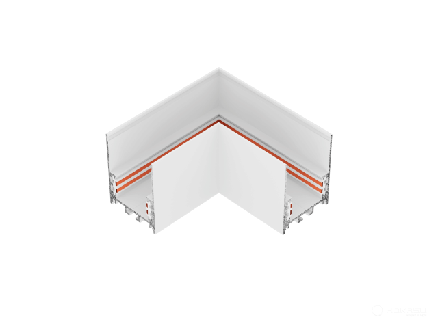 Connecting element HOKASU OneLine (L/RAL9003)