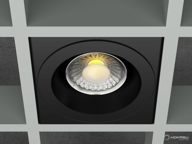 Lamp HOKASU DOT Grilyato-100 (RAL9005 — 3.5K/40W/24deg/VB)
