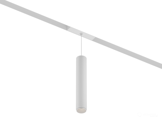 Lamp HOKASU OneLine Tube Hang Zoom (RAL9003/D55/320mm — 3K/10W/12-50deg)