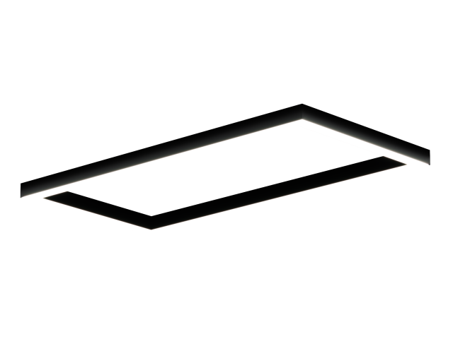 Lamp HOKASU Frame 35/40 (RAL9005/1219x617mm/LT70 — 4K/78W)