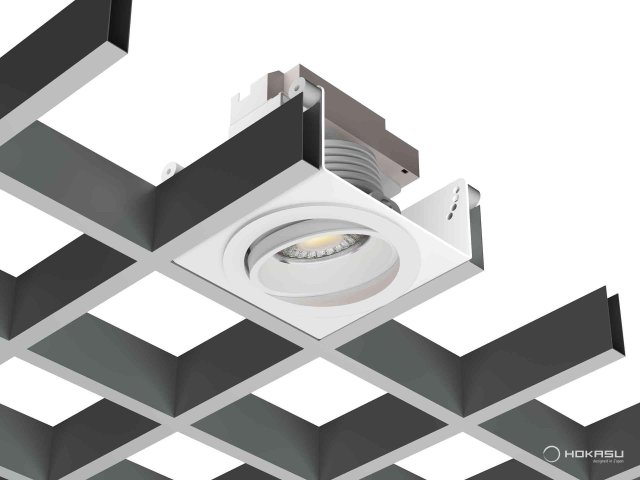 Recessed lamp HOKASU DOT Grilyato Spin