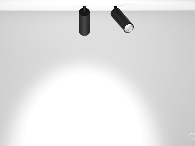 Lamp HOKASU Tube IN with swivel mounting
