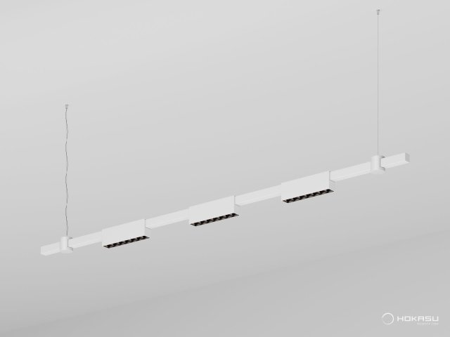 Pendant lamp HOKASU PL11 (RAL9003/1500mm – 190mm/3K/10.5W/40deg)