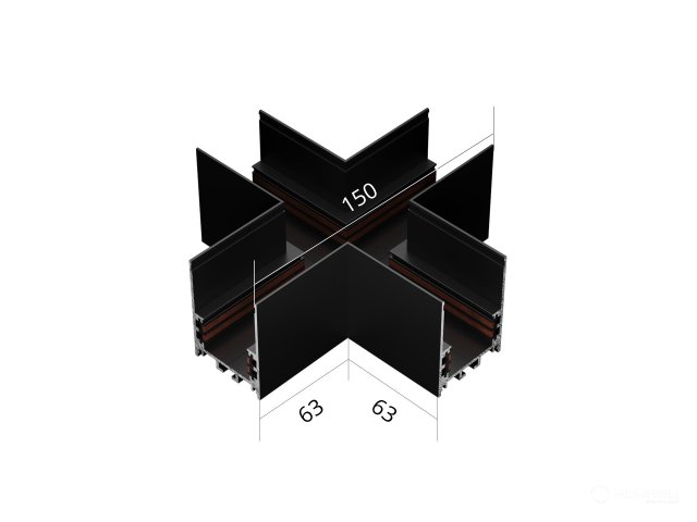 Connecting element HOKASU OneLine (X/RAL9005)