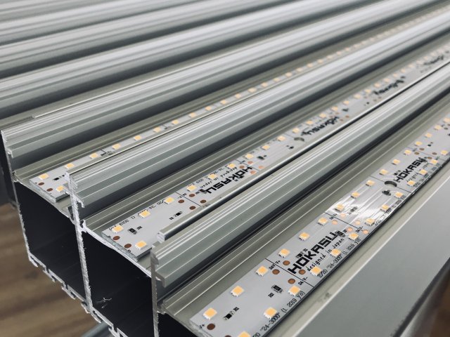 Linear lamp HOKASU S50 (Anod/2000mm/LT70 — 3K/44W)