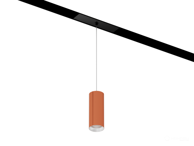 Lamp HOKASU OneLine Tube Hang (COPPER/D40/100mm/Lens — 3K/7W/24deg)