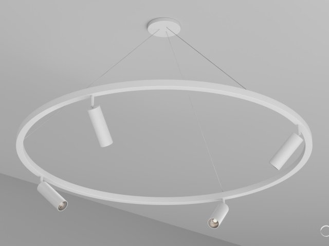 Pendant lamp HOKASU PL1 (RAL9003/1250mm— 4K/40W/38deg)