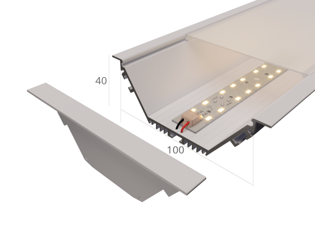 Linear lamp HOKASU 100/40 IN
