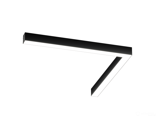Lamp HOKASU Corner 35/40 (RAL9005/625x625mm/LT70 — 4K/26W)