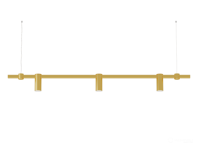 Pendant lamp HOKASU PL9 (GOLD/1500mm – D55/140mm/4K/30W/38deg)