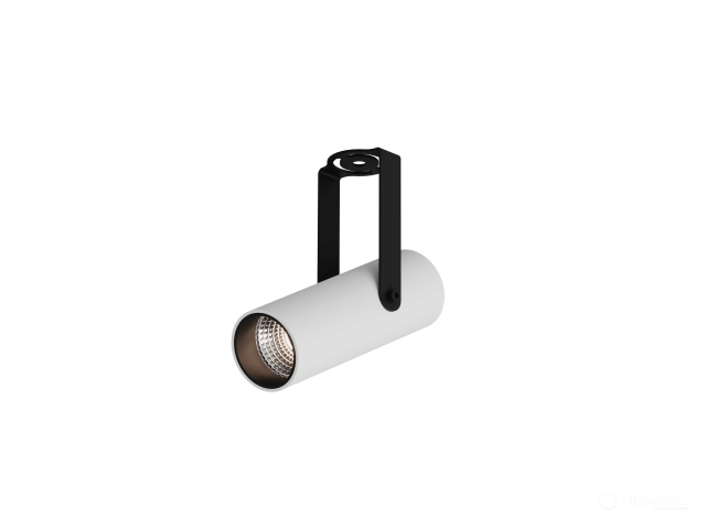 Lamp HOKASU Tube Clip (RAL9003+B/D55 — 3K/10W/38deg)
