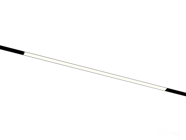 Lamp HOKASU OneLine LF (ral9005/1000mm/LT70 — 4K/20W/120deg)
