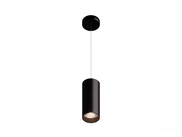 Lamp HOKASU Tube Hang (RAL9005/D85/160mm — 2.7K/30W/23deg)