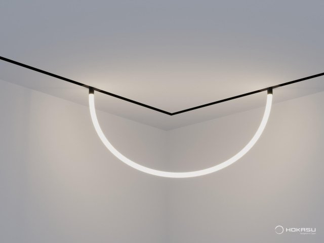 Lamp HOKASU OneLine GhostLight (ral9005/1500mm — 4K/33W)
