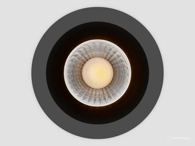 Lamp HOKASU DOT (RAL9005 — 3K/10W/60deg/CRI90)