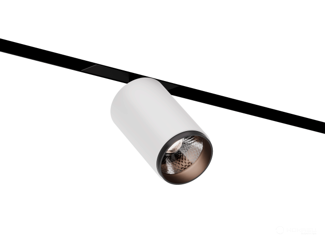 Lamp HOKASU OneLine Tube Zoom (RAL9003+B/D75/120mm — 3K/20W/12-50deg)