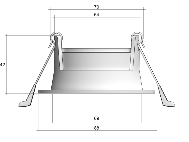 Recessed lamp POINT