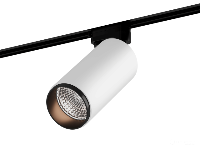Lamp HOKASU Tube Zoom TR4 (RAL9003+B/D75/160mm — 4K/20W/12-50deg)