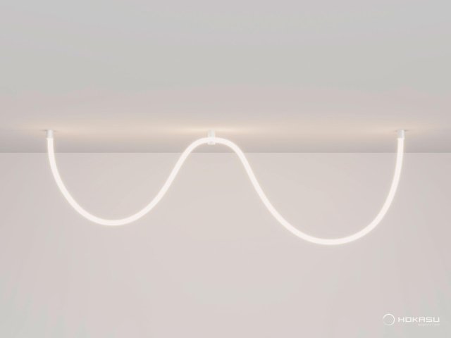 Lamp HOKASU GhostLight ON (ral9003/3500mm — 3K/77W)