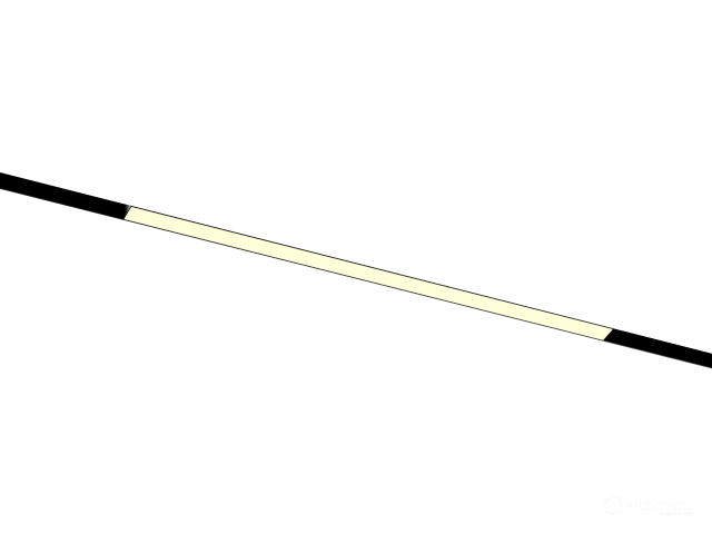 Lamp HOKASU OneLine LF (ral9005/800mm/LT70 — 3K/16W/120deg)