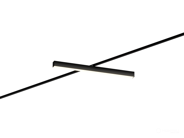 Track lamp HOKASU 35/40 TR4 (RAL9005/750mm/LT70 — 4K/13W)