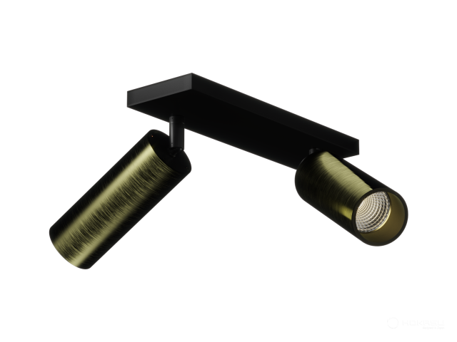 Lamp HOKASU Tube Duo (BLACK GOLD/D55 — 4K/20W/10deg)