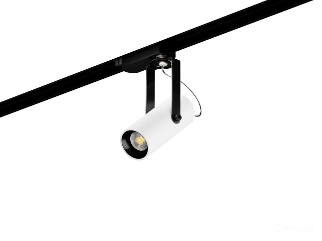Lamp HOKASU Tube Clip TR2 Lens (RAL9003+B/D40 — 2.7K/7W/60deg)