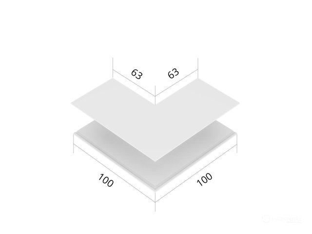 Connecting element 6063 TrackLine (L3/RAL9003)