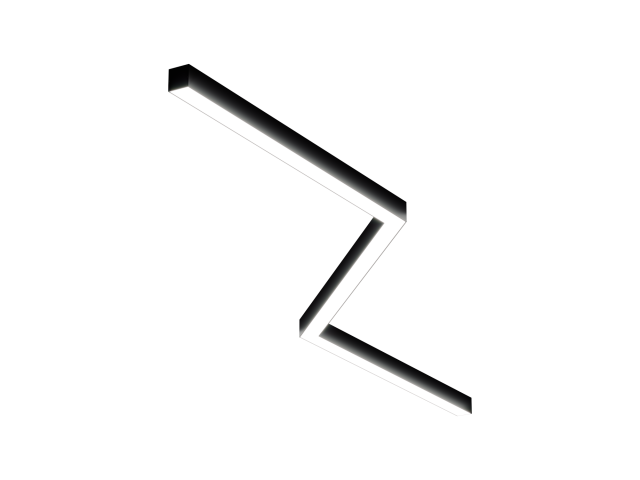 Lamp HOKASU Z S50 (RAL9005/3x877mm-135/LT70 — 4K/54W)