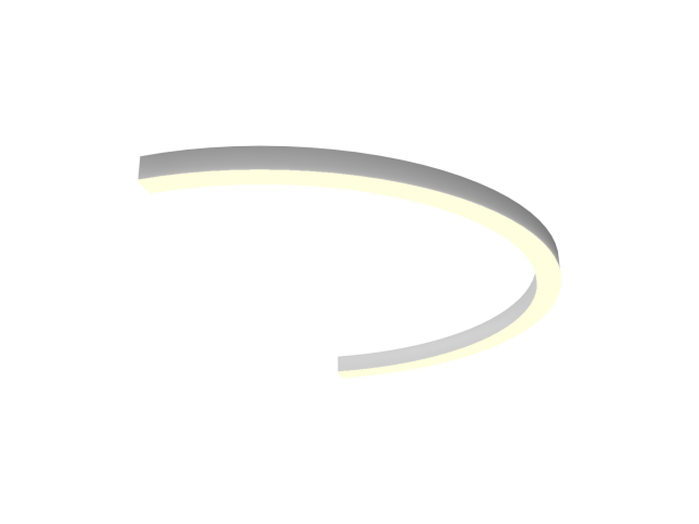Lamp HOKASU ARC (RAL9003/1550mm/LT70/IP65 — 3K/73W)