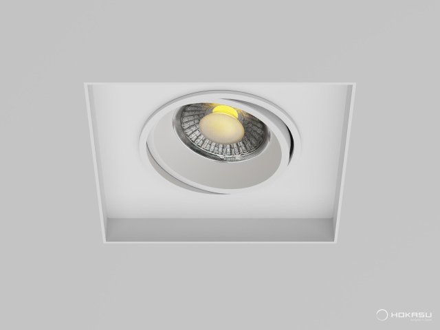Lamp HOKASU DOTs-S Spin Edgeless noPS (1/RAL9003 — 3K/10W/60deg)