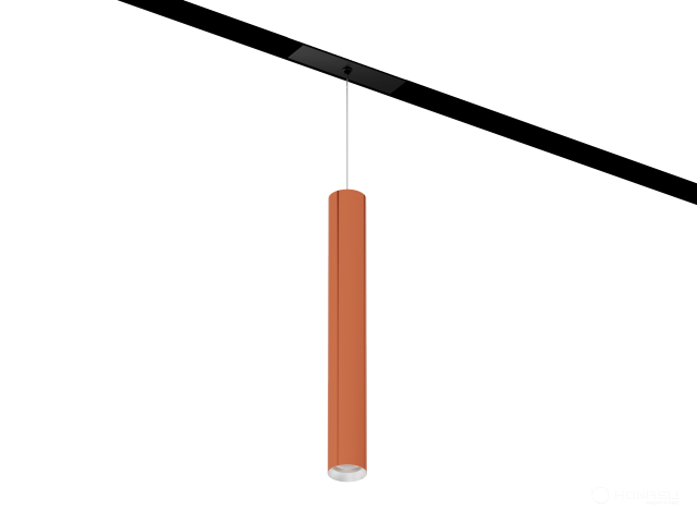 Lamp HOKASU OneLine Tube Hang (COPPER/D40/320mm/Lens — 3K/7W/24deg)