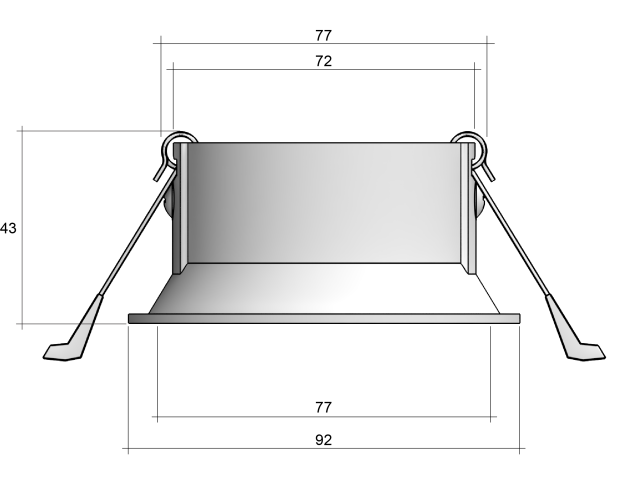 Recessed lamp POINT Twist