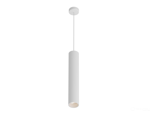 Lamp HOKASU Tube Hang+ (RAL9003/D55/320mm — 2.7K/10W/10deg/CRI98)