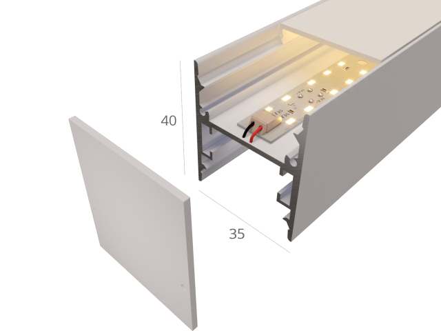 Linear lamp HOKASU 35/40 U&D