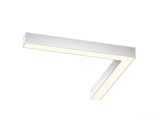 Lamp HOKASU Corner S50 (RAL9003/1250x1250mm/LT70 — 3K/52W)
