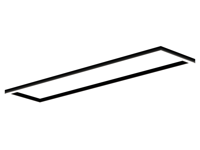 Lamp HOKASU Frame 35/40 (RAL9005/2498x617mm/LT70 — 4K/130W)