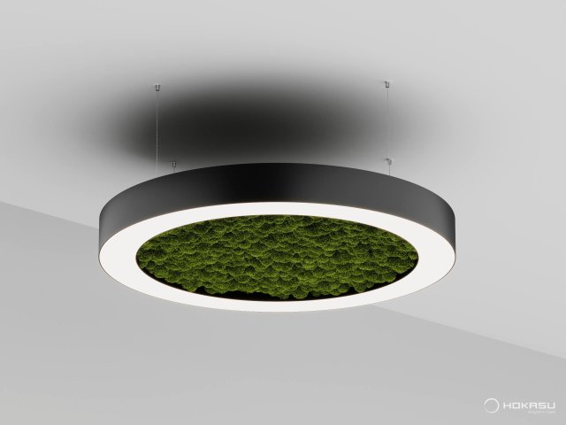 Modular lamp HOKASU Halo Moss (Ring with moss)
