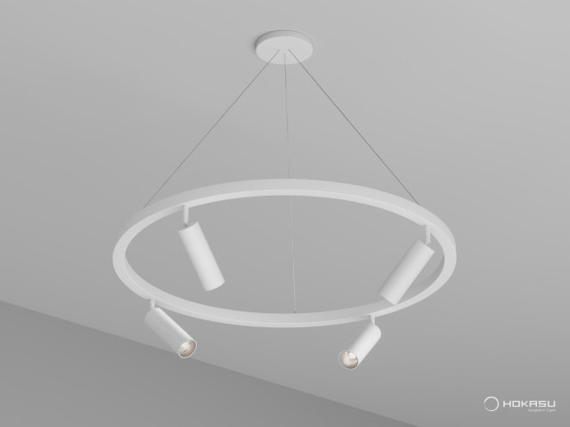 Pendant lamp HOKASU PL1 (RAL9003/830mm — 4K/40W/38deg)