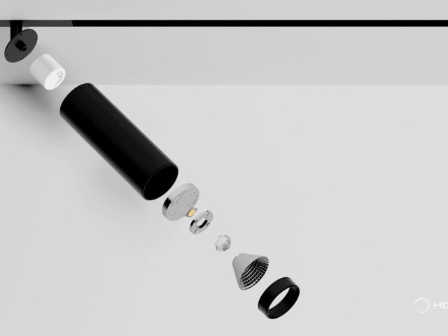 Track lamp HOKASU Tube Zoom TR2