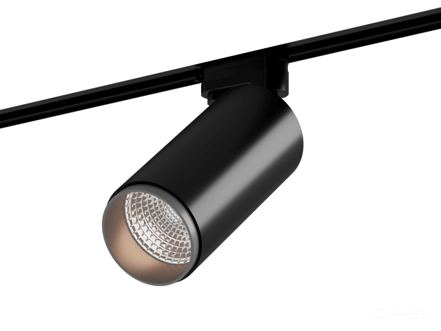 Lamp HOKASU Tube Zoom TR4 (RAL9005/D75/160mm — 5K/20W/12-50deg)