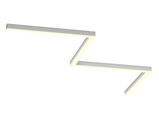 Lamp HOKASU Z S50 (RAL9003/4x840mm-90/LT70 — 3K/72W)