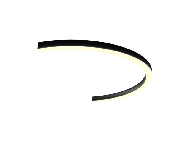 Lamp HOKASU ARC (RAL9005/830mm/LT70 — 3K/39W)