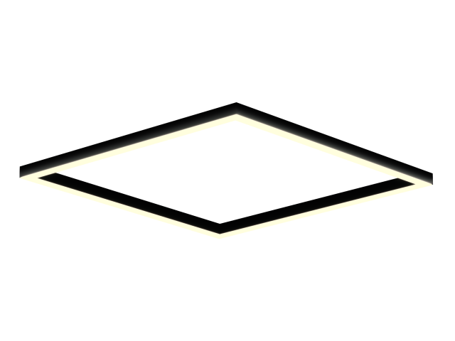 Lamp HOKASU Frame S50 (RAL9005/1219x1219mm/LT70 — 3K/104W)