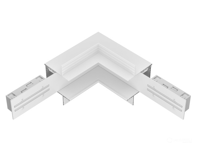 Connecting element HOKASU OneLine Edgeless (L2/RAL9003)