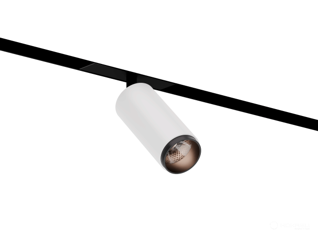 Lamp HOKASU OneLine Tube Zoom (RAL9003+B/D55/120mm — 3K/10W/12-50deg)