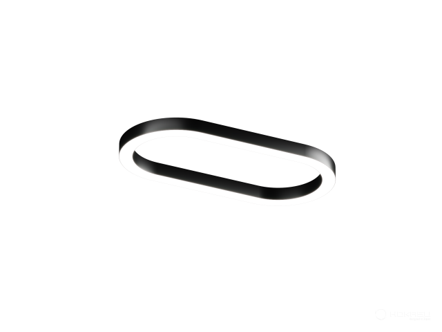 Modular lamp HOKASU Frame-R (RAL9005/1250*625mm/LT70 — 4K/83W/120deg)